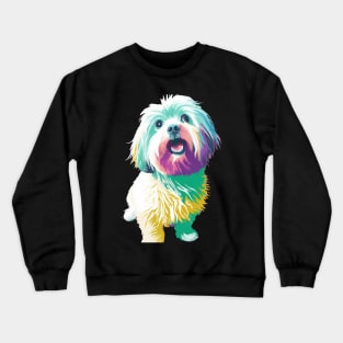 Coton de Tulear Pop Art - Dog Lover Gifts Crewneck Sweatshirt